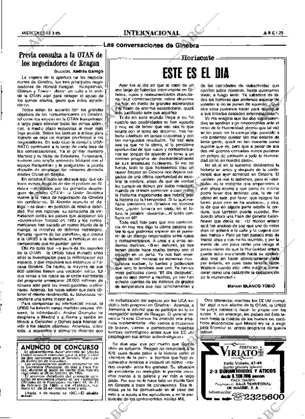 ABC MADRID 13-03-1985 página 25