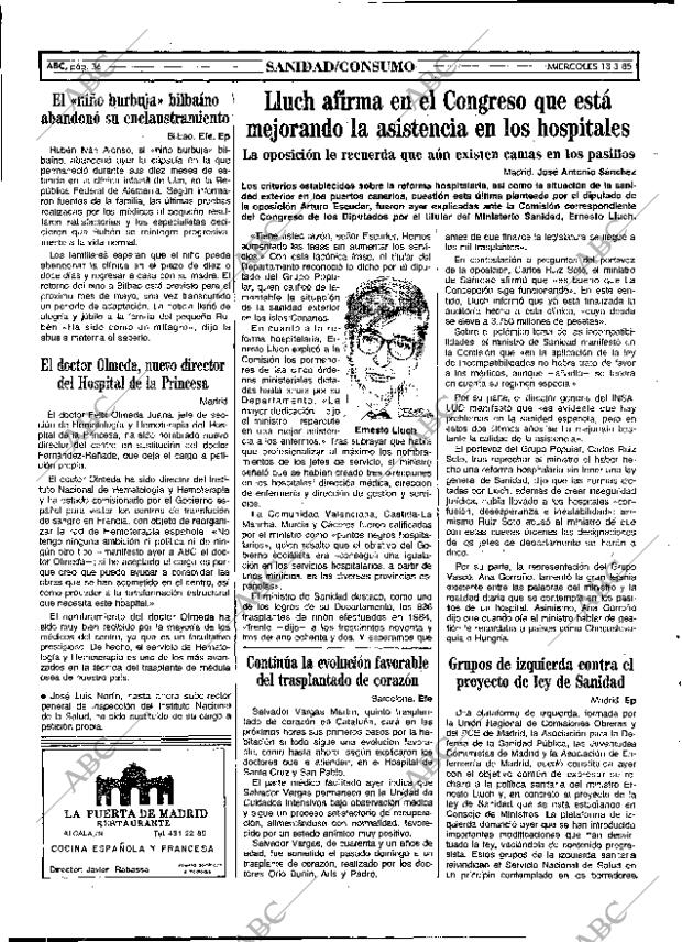 ABC MADRID 13-03-1985 página 36