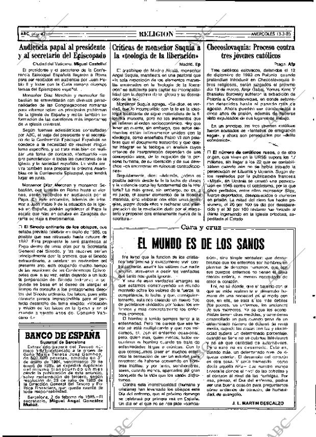 ABC MADRID 13-03-1985 página 42