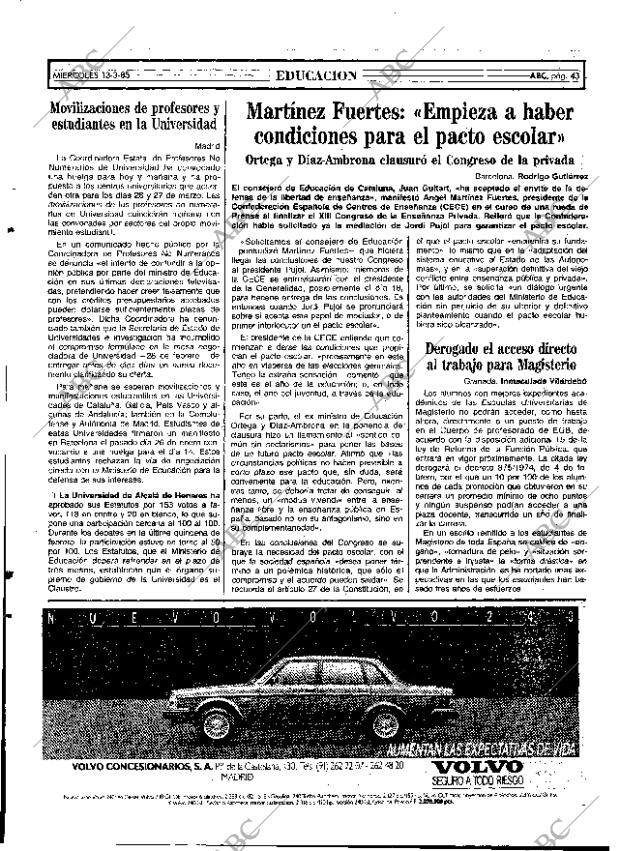 ABC MADRID 13-03-1985 página 43