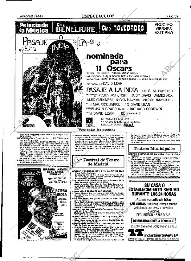 ABC MADRID 13-03-1985 página 71