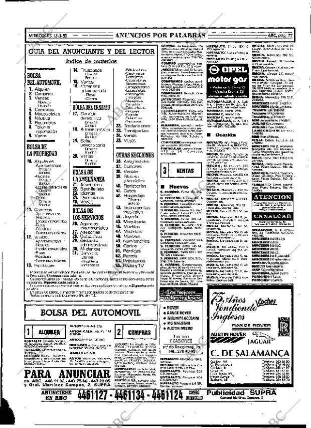 ABC MADRID 13-03-1985 página 77