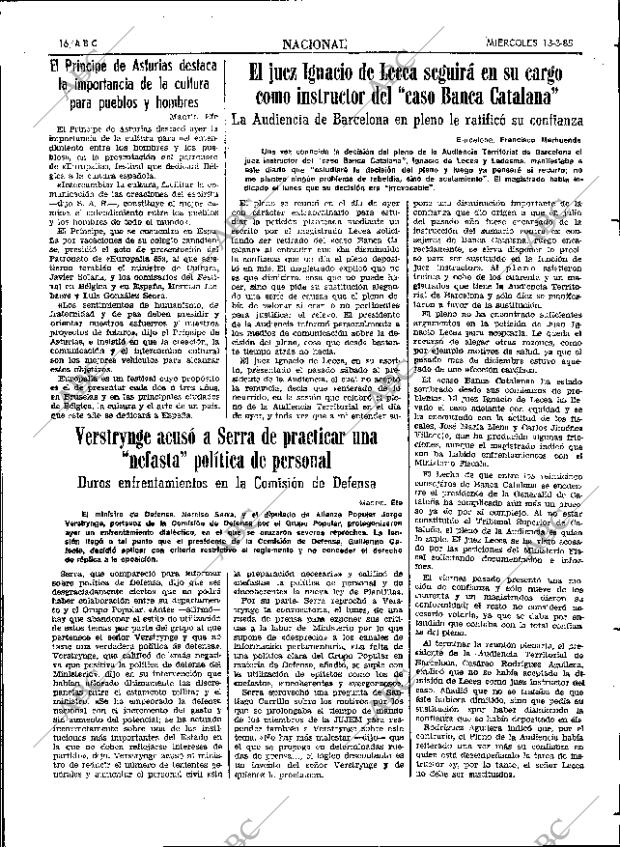 ABC SEVILLA 13-03-1985 página 16