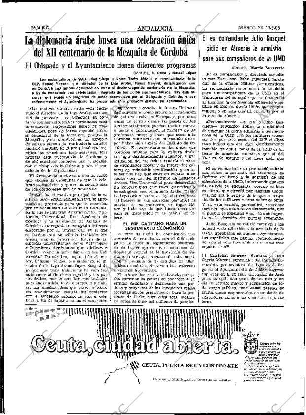 ABC SEVILLA 13-03-1985 página 26