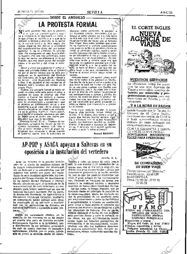 ABC SEVILLA 13-03-1985 página 33