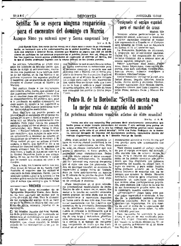 ABC SEVILLA 13-03-1985 página 50