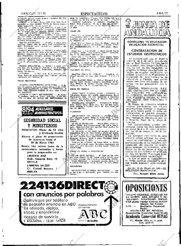 ABC SEVILLA 13-03-1985 página 55