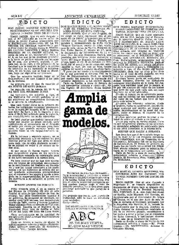 ABC SEVILLA 13-03-1985 página 60