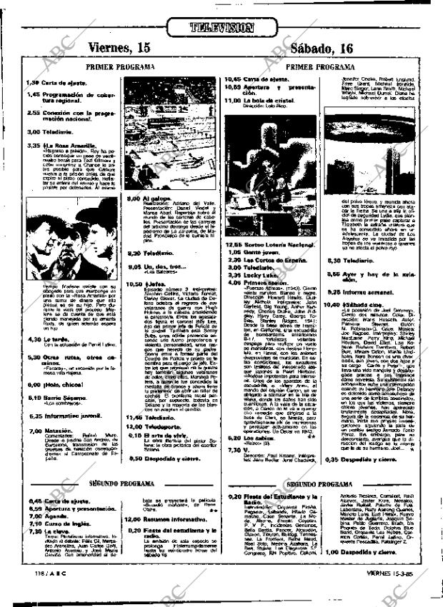 ABC MADRID 15-03-1985 página 118