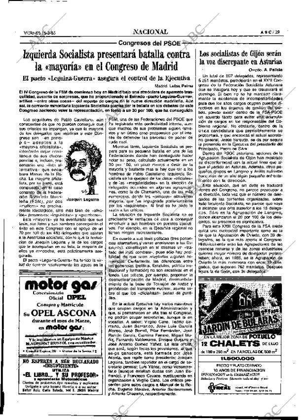 ABC MADRID 15-03-1985 página 29