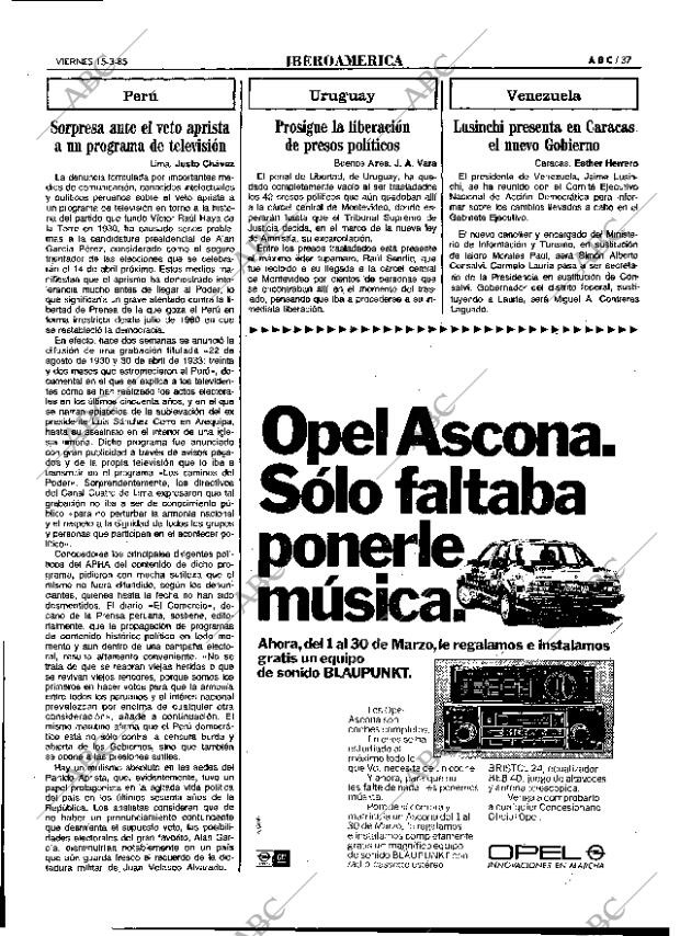 ABC MADRID 15-03-1985 página 37