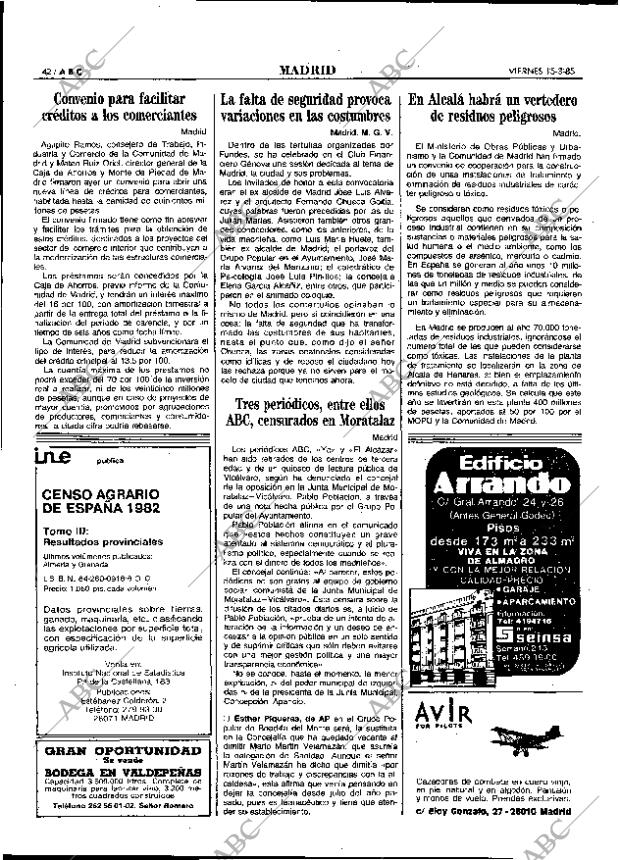 ABC MADRID 15-03-1985 página 42