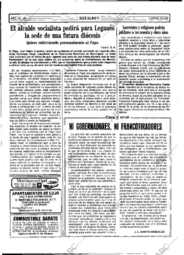 ABC MADRID 15-03-1985 página 48