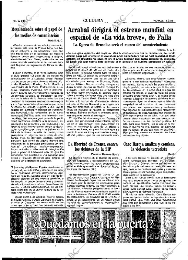 ABC MADRID 15-03-1985 página 52