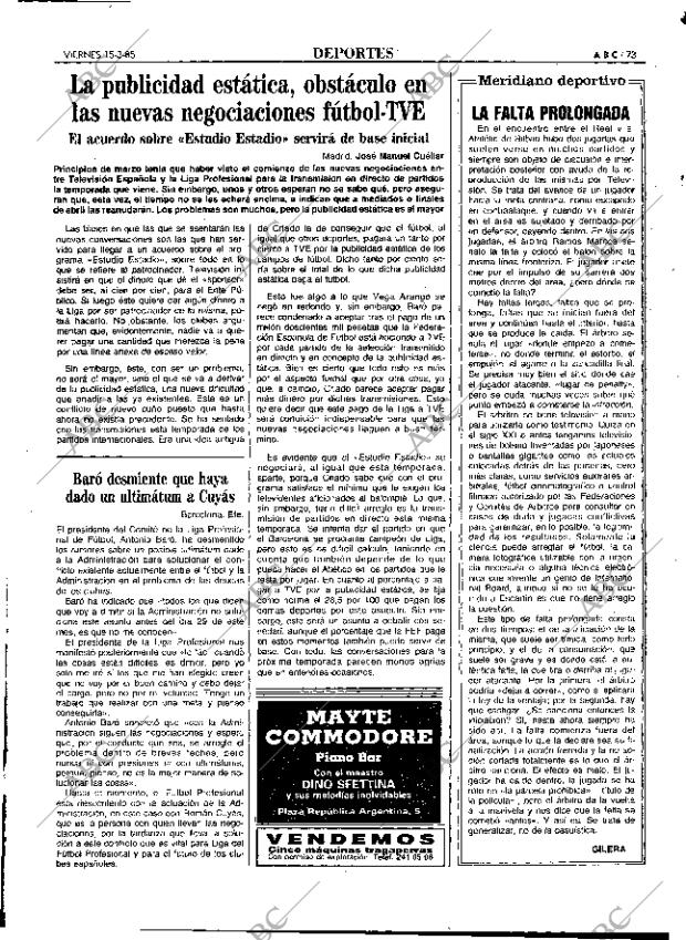ABC MADRID 15-03-1985 página 73