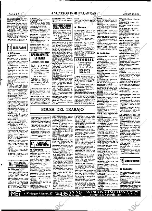 ABC MADRID 15-03-1985 página 96