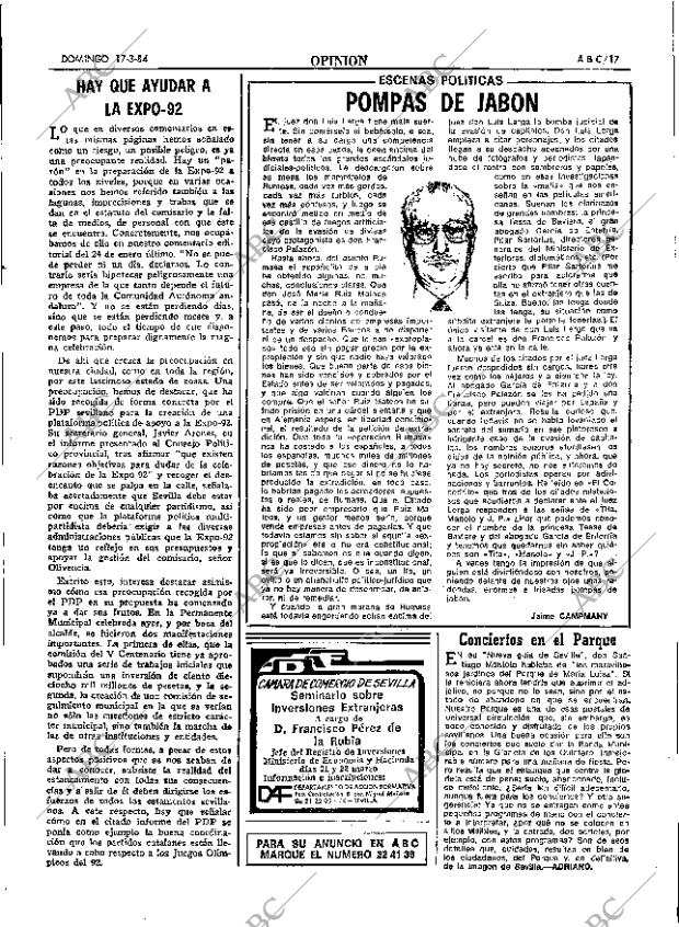 ABC SEVILLA 17-03-1985 página 17