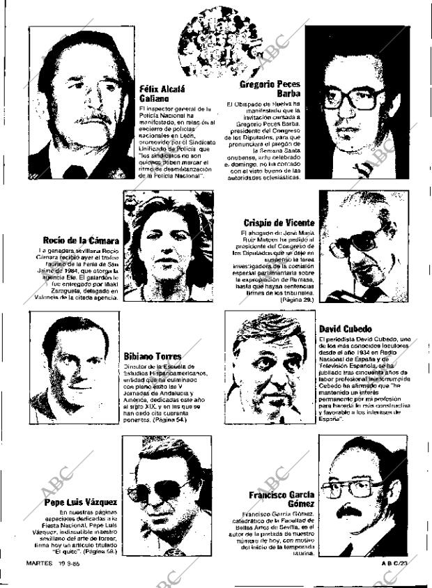 ABC SEVILLA 19-03-1985 página 23