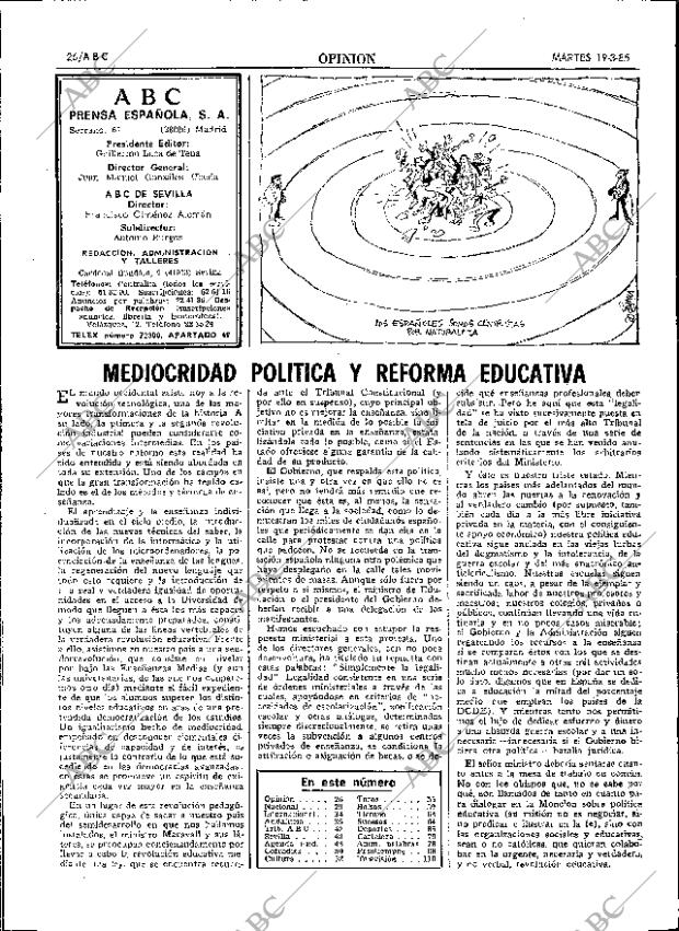 ABC SEVILLA 19-03-1985 página 26
