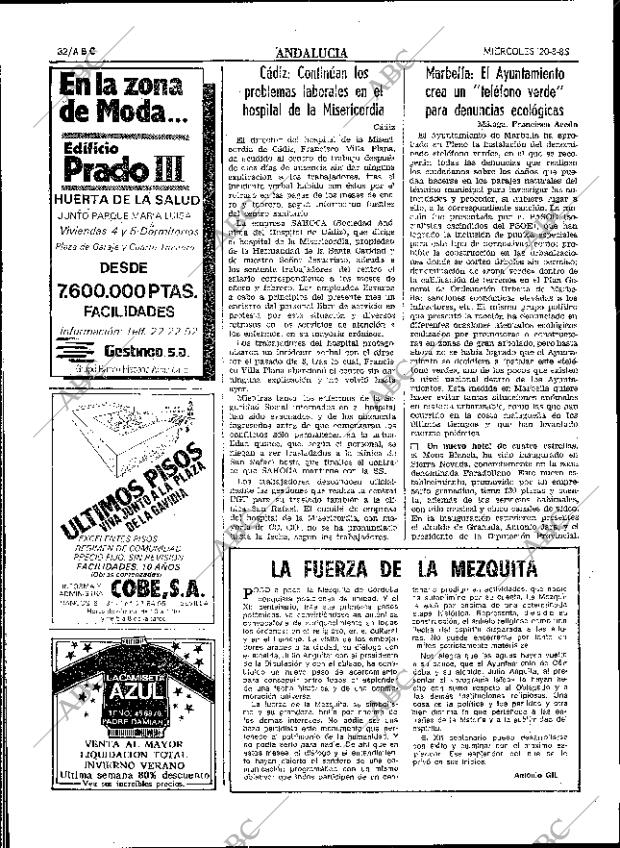 ABC SEVILLA 20-03-1985 página 32