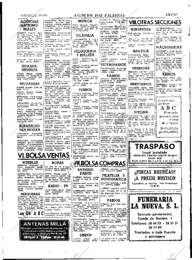 ABC SEVILLA 20-03-1985 página 67