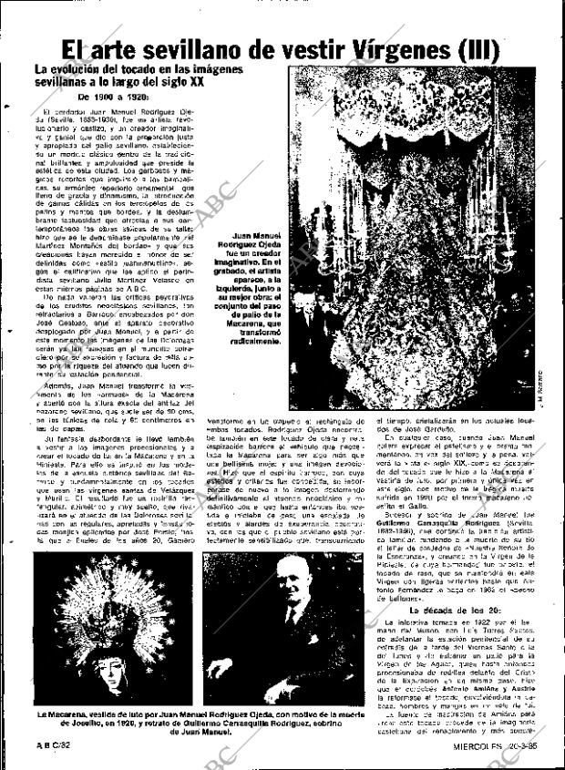 ABC SEVILLA 20-03-1985 página 82