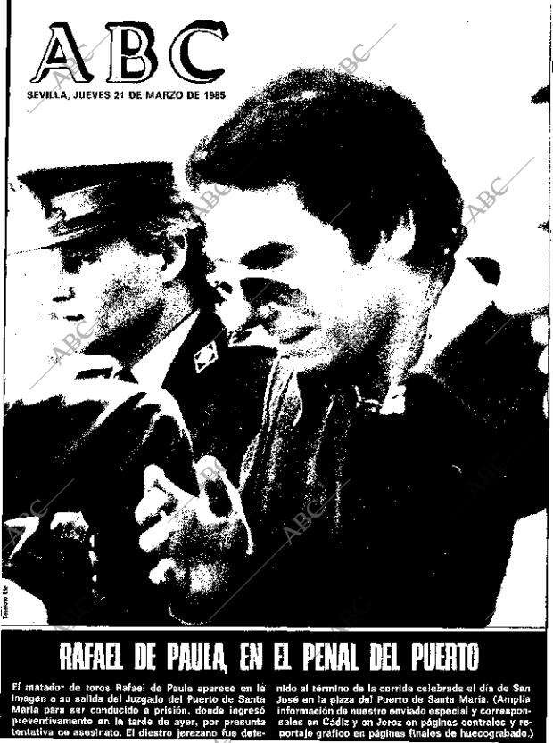 ABC SEVILLA 21-03-1985 página 1