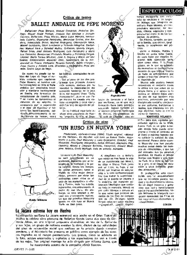 ABC SEVILLA 21-03-1985 página 81