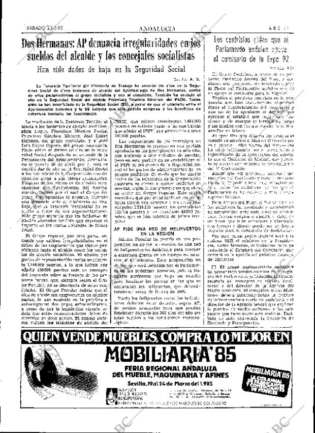 ABC SEVILLA 23-03-1985 página 29