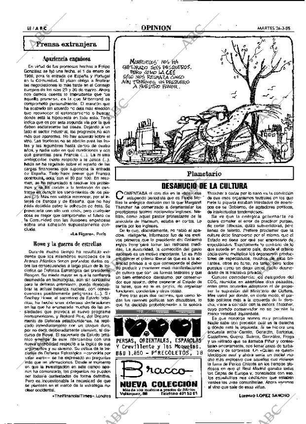 ABC MADRID 26-03-1985 página 18