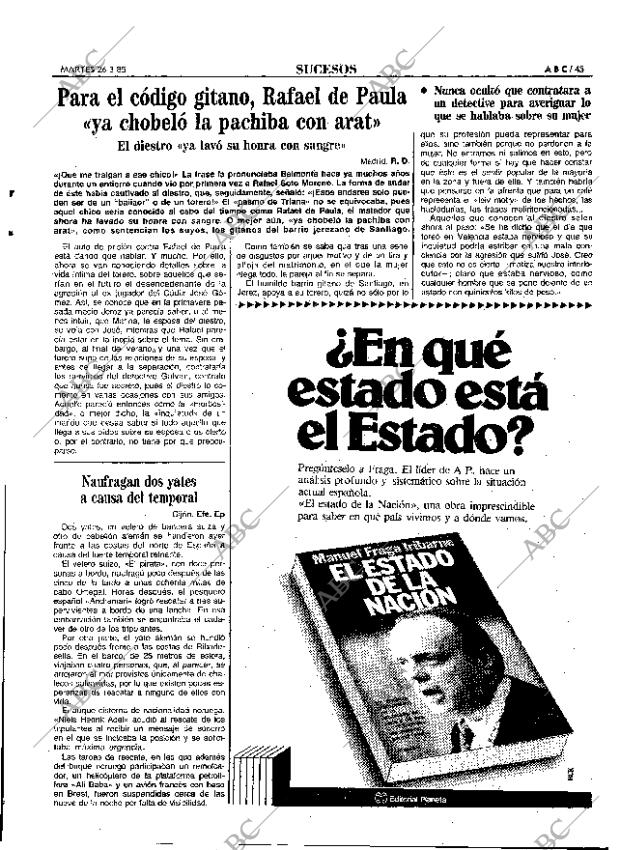 ABC MADRID 26-03-1985 página 45