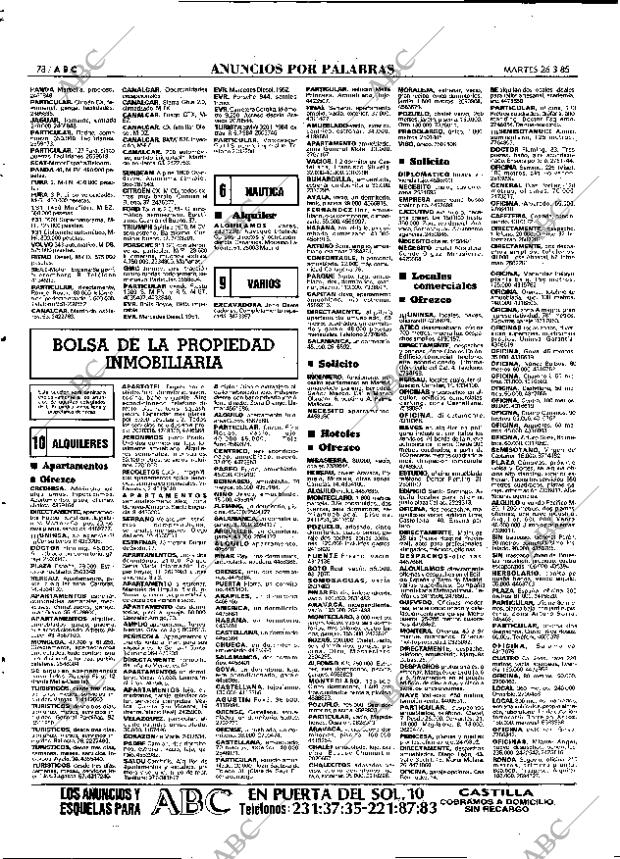 ABC MADRID 26-03-1985 página 78