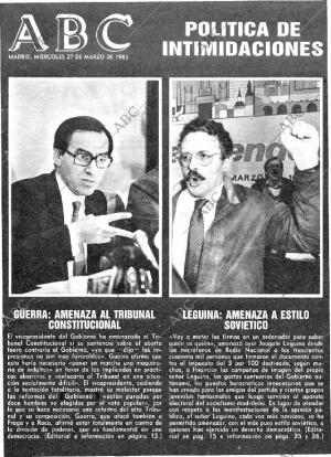 ABC MADRID 27-03-1985 página 1