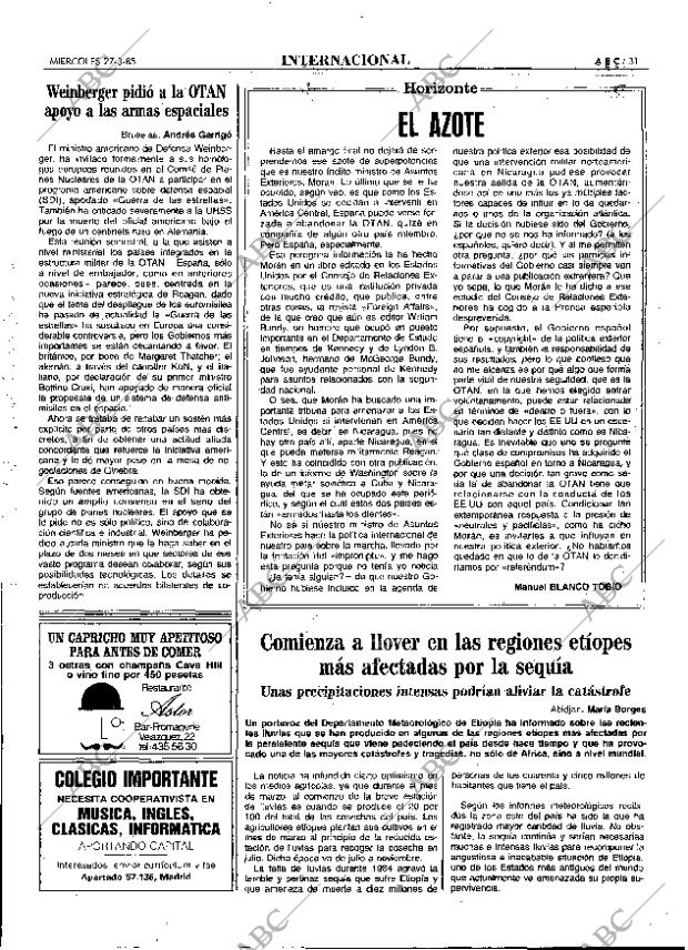 ABC MADRID 27-03-1985 página 31