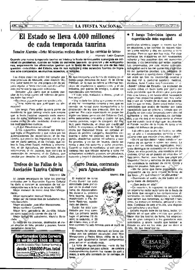 ABC MADRID 27-03-1985 página 46