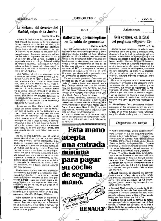 ABC MADRID 27-03-1985 página 71