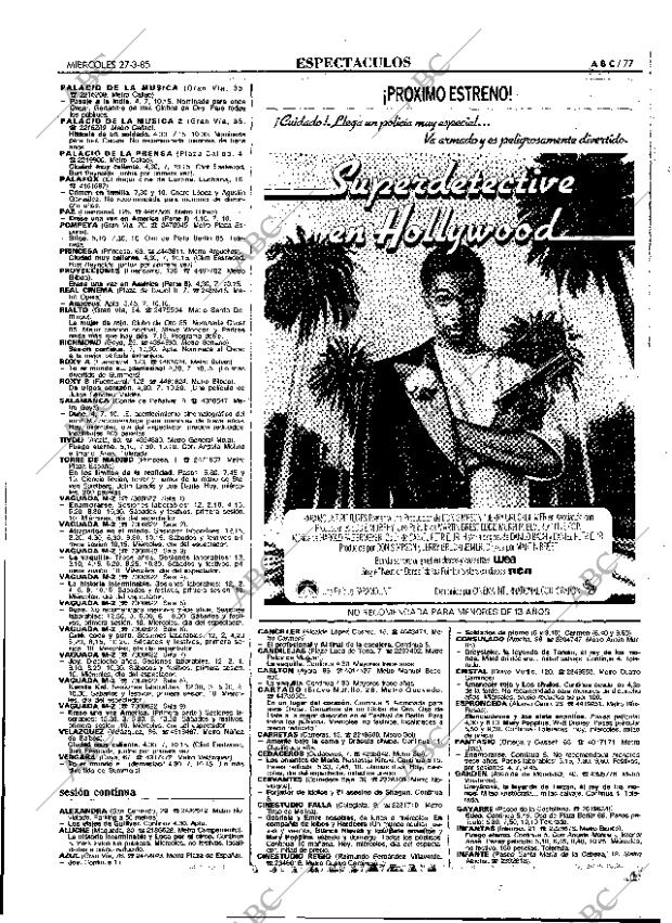 ABC MADRID 27-03-1985 página 77