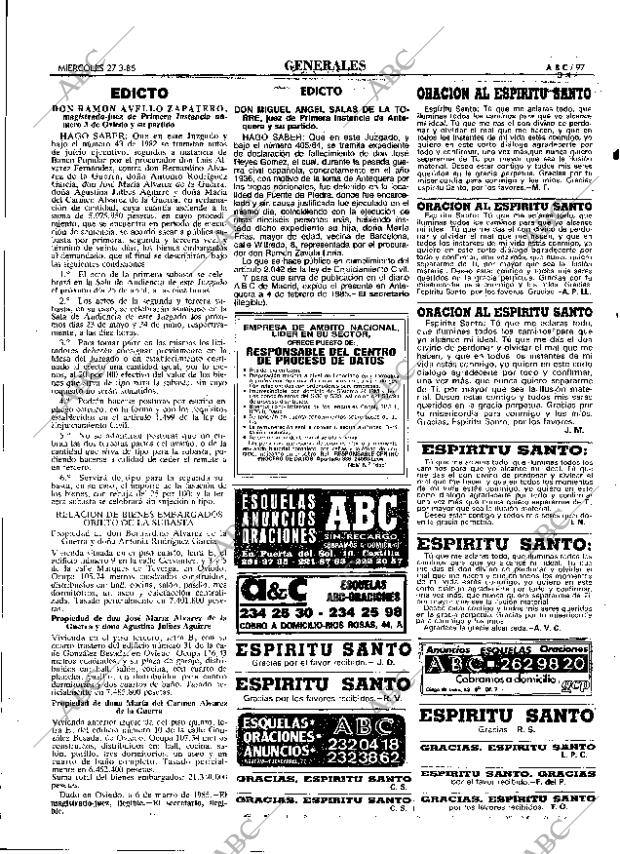 ABC MADRID 27-03-1985 página 97