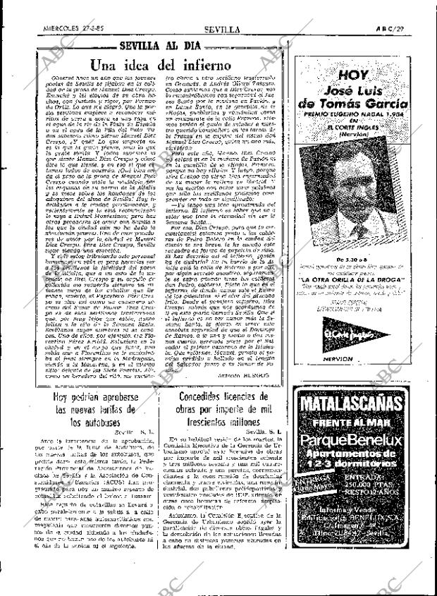 ABC SEVILLA 27-03-1985 página 29