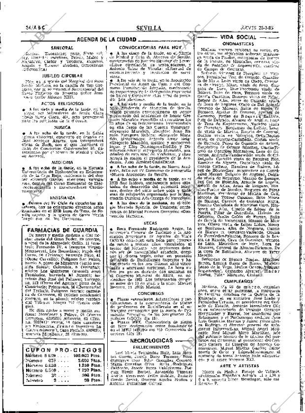 ABC SEVILLA 28-03-1985 página 34