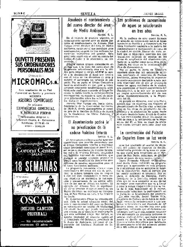 ABC SEVILLA 28-03-1985 página 36