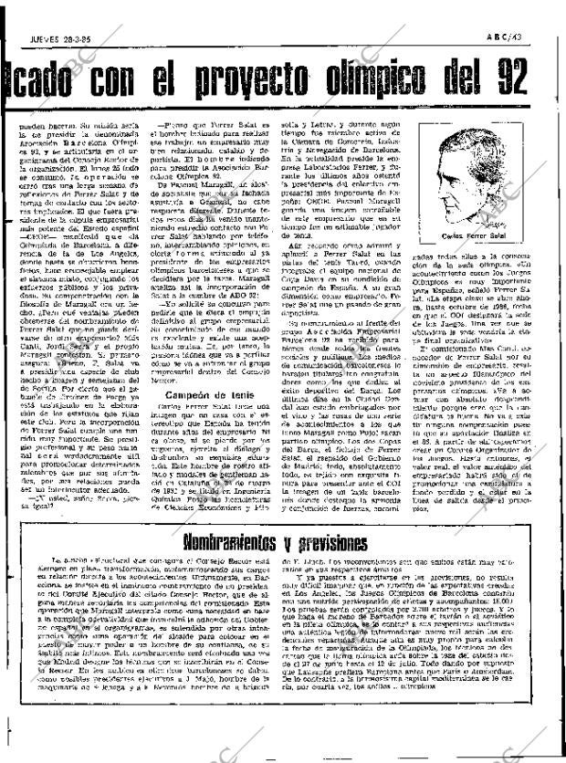 ABC SEVILLA 28-03-1985 página 43