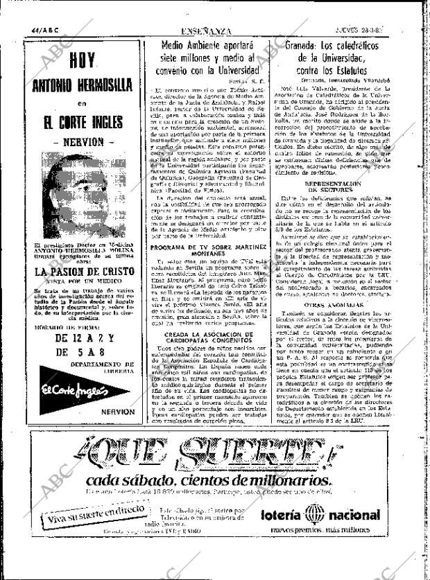 ABC SEVILLA 28-03-1985 página 44