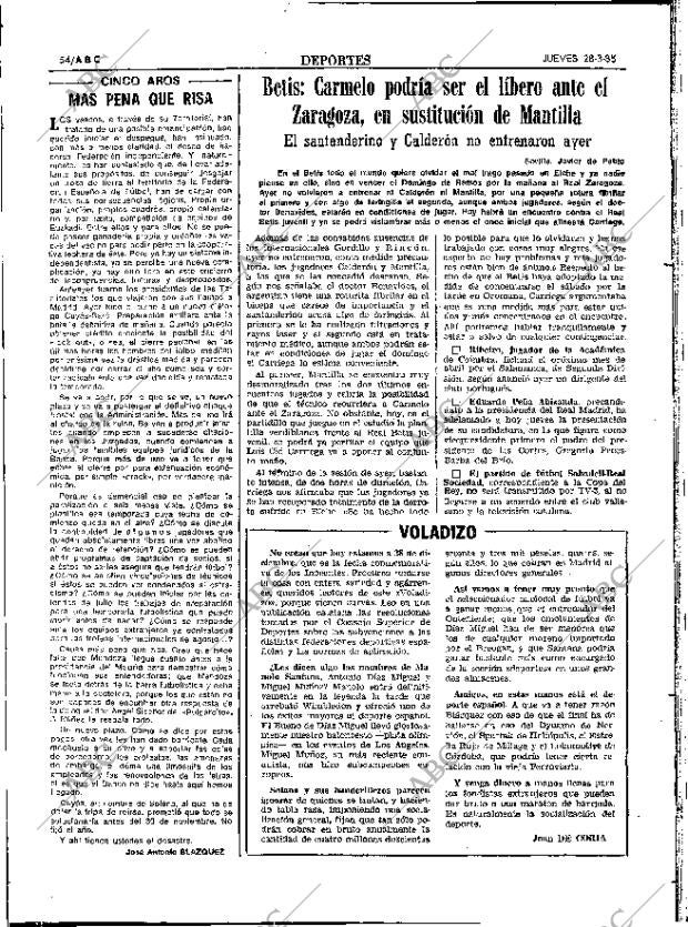 ABC SEVILLA 28-03-1985 página 54