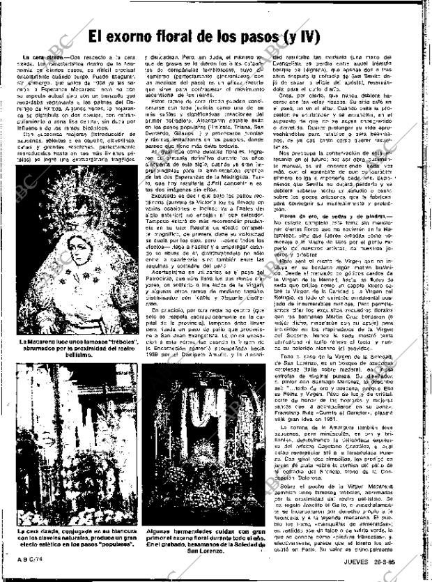 ABC SEVILLA 28-03-1985 página 74