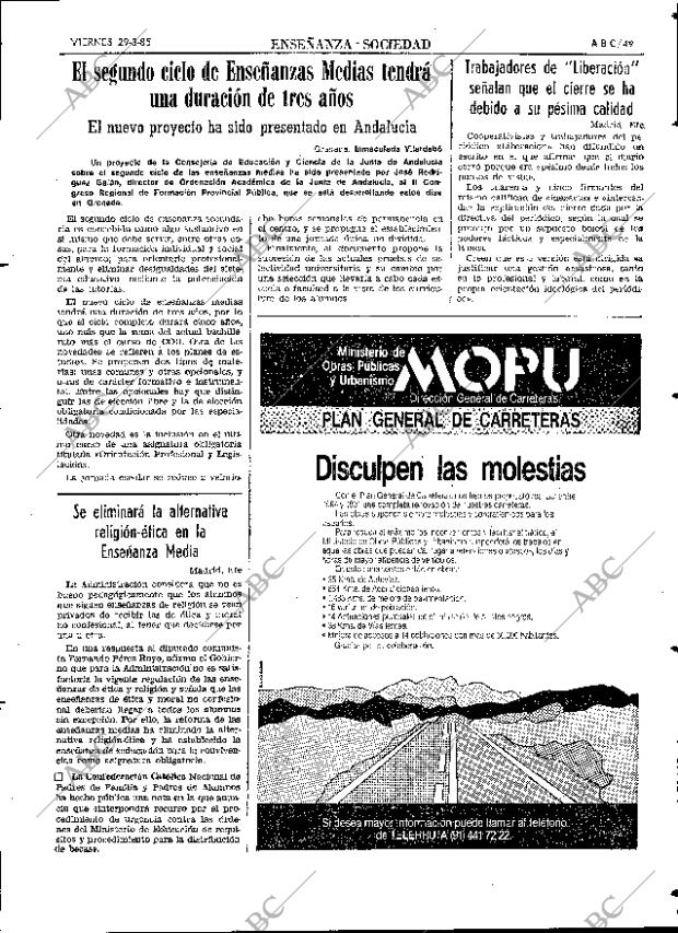 ABC SEVILLA 29-03-1985 página 49