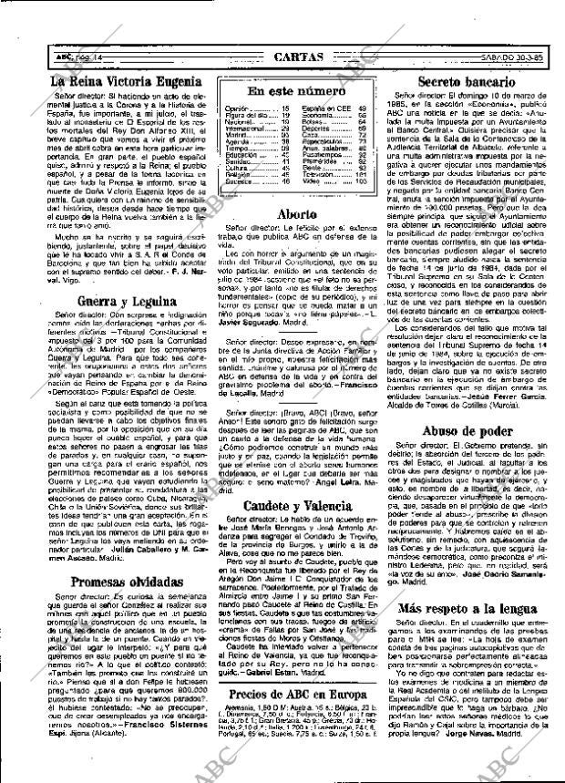 ABC MADRID 30-03-1985 página 14