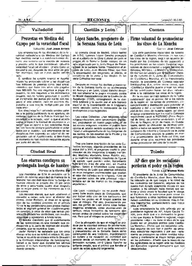 ABC MADRID 30-03-1985 página 26