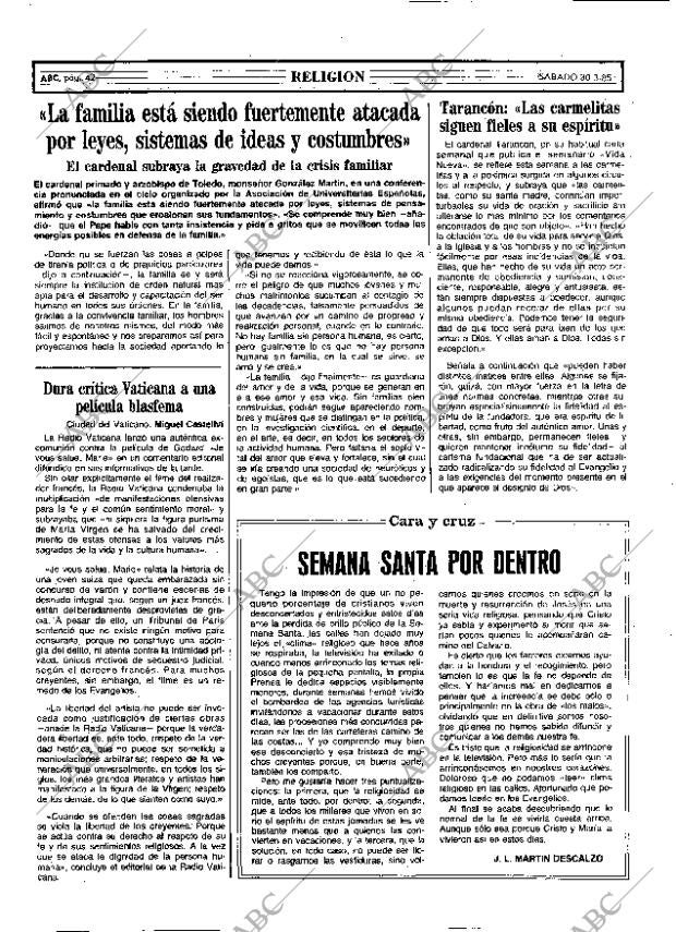 ABC MADRID 30-03-1985 página 42