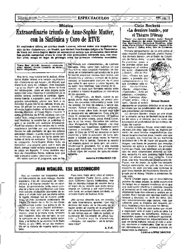 ABC MADRID 30-03-1985 página 73